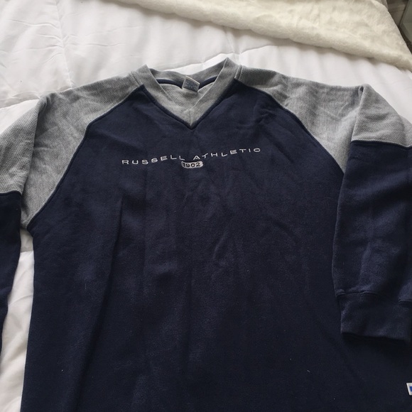 Russell Athletic V-neck Sweatshirt - Picture 1 of 4